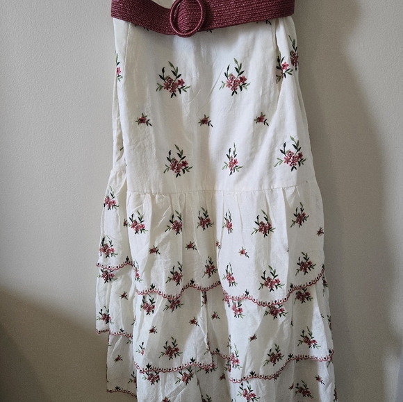 Size 16 Womens sleeveless long dress with belt - Picture 5 of 6